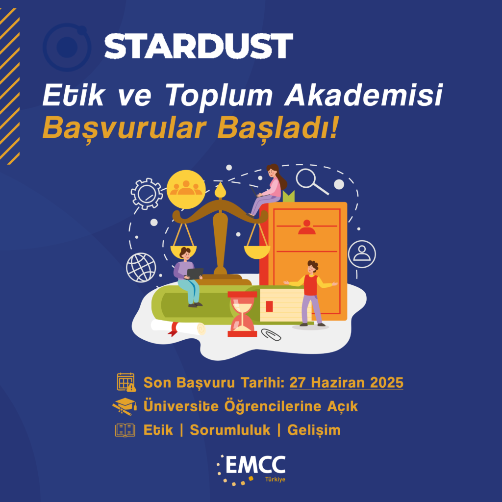 EMCC Türkiye - Stardust Etik ve Toplum Akademisi Mentorluk Programı Mentor başvuruları başladı! Bilimle büyü, etikle yönünü bul!

Stardust olarak, üniversiteli gençleri yaz boyunca ilham veren bir gelişim yolculuğuna davet ediyoruz.
Etik farkındalık, toplumsal sorumluluk ve kişisel gelişim alanlarında birlikte düşünmek ve dönüşmek için buradayız!

👥 Türkiye genelindeki üniversite öğrencilerine açık
📆 Mentorluk + Eğitim | Temmuz – Eylül 2025
🧭 Toplam 5 saat birebir mentorluk
📌 Son Başvuru: 27 Haziran 2025

👉 Etkili bir mentorluk süreciyle öğrencilere ilham vermek istiyorsan bu program tam sana göre!

Birlikte düşünelim, birlikte değiştirelim.